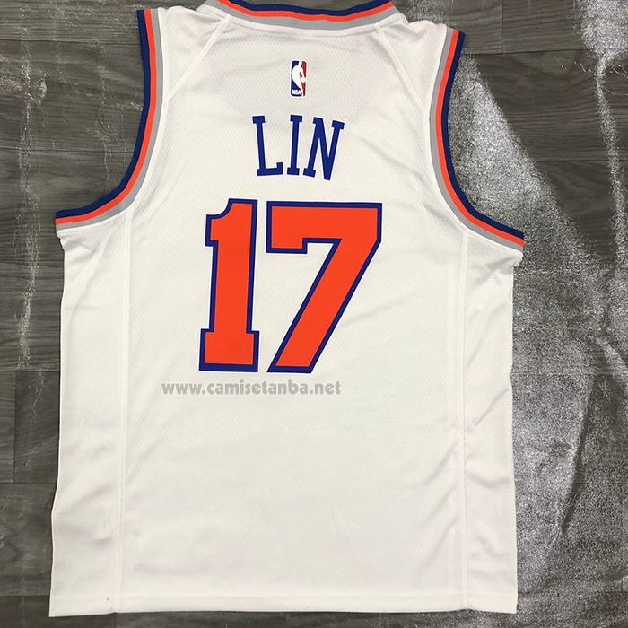 Camiseta New York Knicks Jeremy Lin #17 Association Blanco